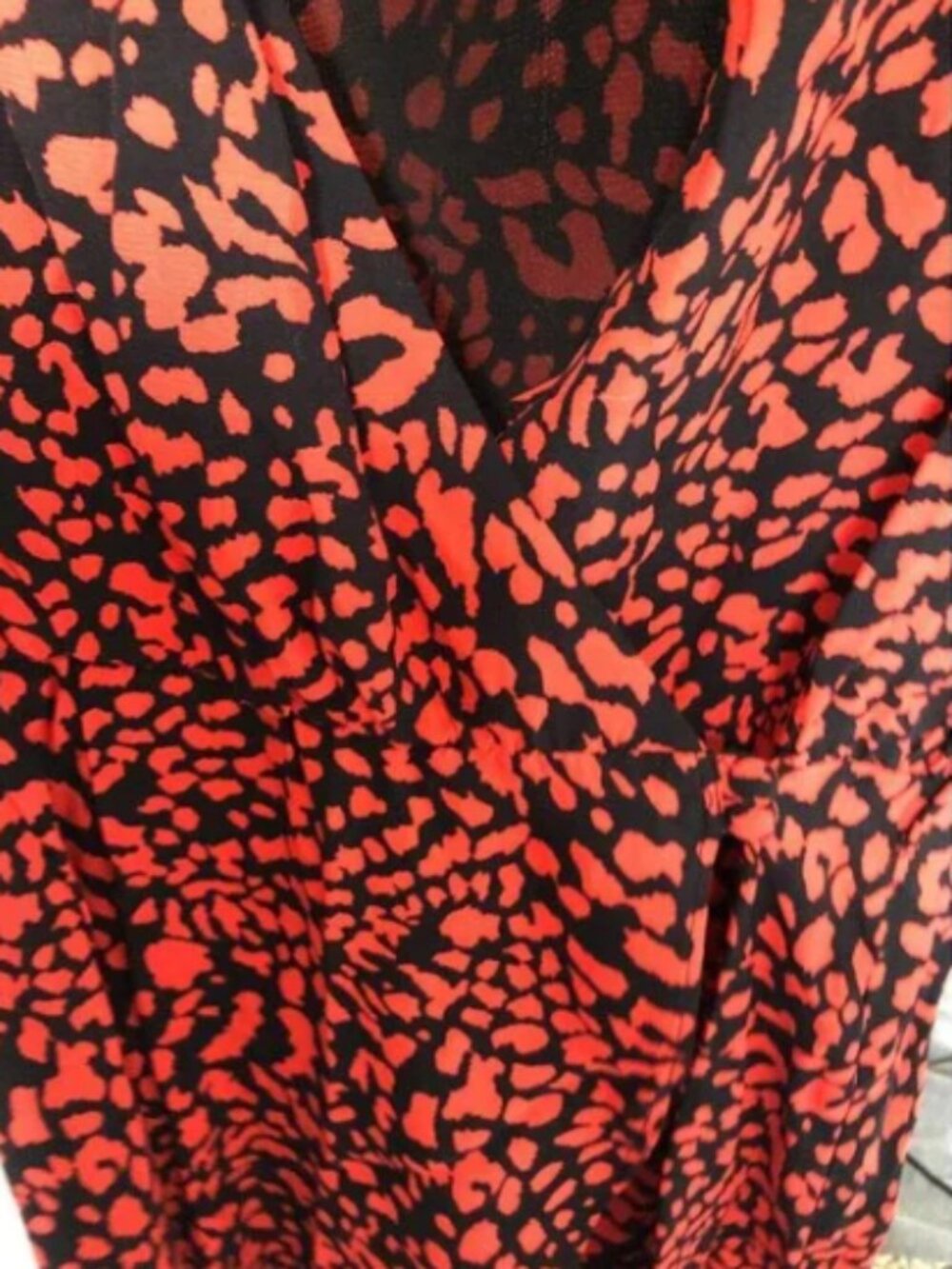 Topshop • Red Leopard Prind Wrap Mini Dress - Picture 10 of 10